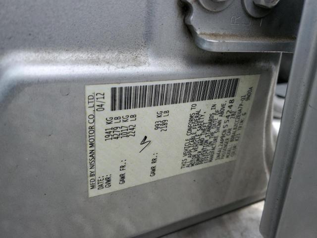 Photo 10 from auction – 2012 NISSAN ALTIMA BAS with VIN 1N4AL2AP9CN554248