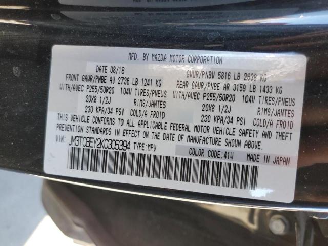 Photo 10 from auction – 2019 MAZDA CX-9 SIGNA with VIN JM3TCBEY2K0305394