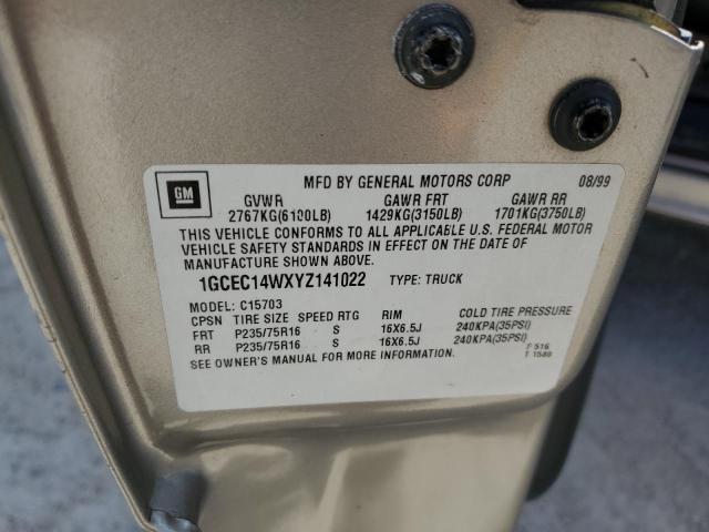 Photo 10 from auction – 2000 CHEVROLET SILVERADO with VIN 1GCEC14WXYZ141022
