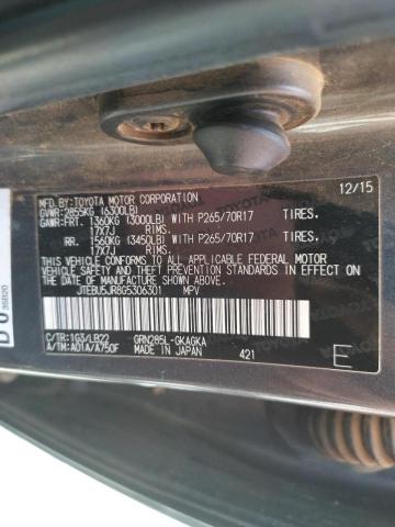 Photo 10 from auction – 2016 TOYOTA 4RUNNER SR with VIN JTEBU5JR8G5306301
