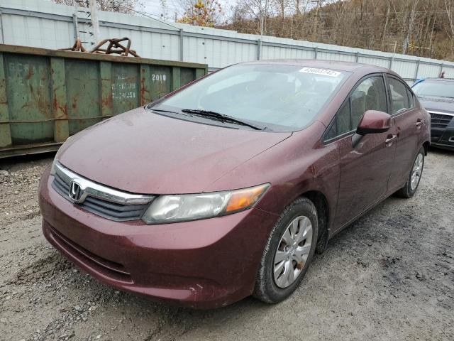 Photo 2 from auction – 2012 HONDA CIVIC LX with VIN 19XFB2F56CE032675