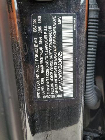 Photo 10 from auction – 2019 PORSCHE CAYENNE with VIN WP1AA2AYXKDA04925
