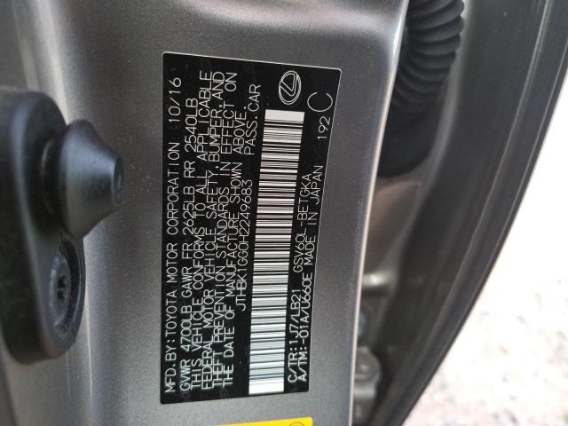 Foto 10 de la subasta – 2017 LEXUS ES 350 con VIN JTHBK1GG0H2249683