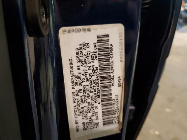 Photo 10 from auction – 2003 TOYOTA CAMRY LE with VIN 4T1BE32KX3U649534