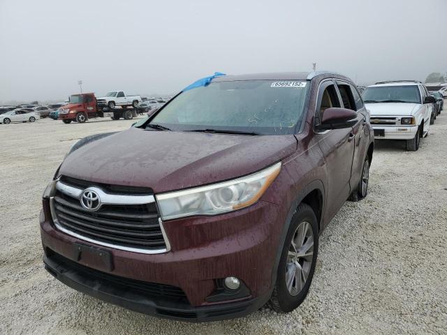Photo 2 from auction – 2015 TOYOTA HIGHLANDER with VIN 5TDKKRFH6FS103417