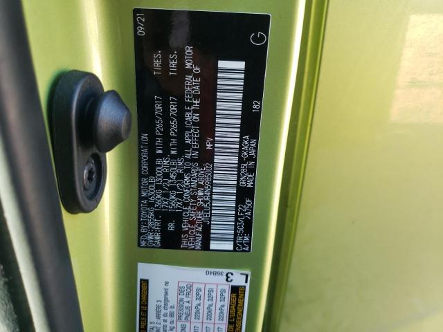 Photo 10 from auction – 2022 TOYOTA 4RUNNER SR with VIN JTELU5JR4N5985002