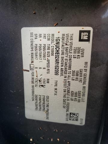 Photo 10 from auction – 2010 CHEVROLET SUBURBAN C with VIN 1GNUCHE02AR162099