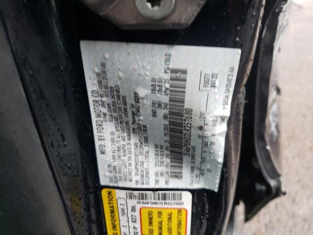 Photo 10 from auction – 2020 FORD FUSION SE with VIN 3FA6P0HD2LR252680