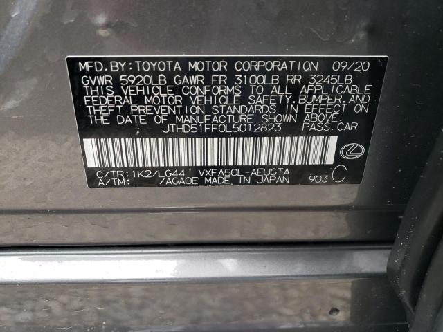 Photo 10 from auction – 2020 LEXUS LS 500 BAS with VIN JTHD51FF0L5012823