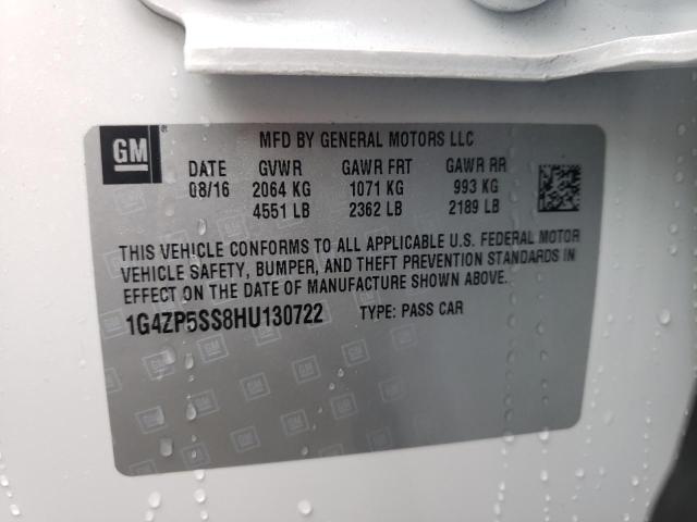Photo 10 from auction – 2017 BUICK LACROSSE E with VIN 1G4ZP5SS8HU130722