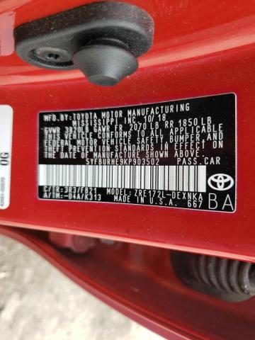 Photo 10 from auction – 2019 TOYOTA COROLLA L with VIN 5YFBURHE9KP903502
