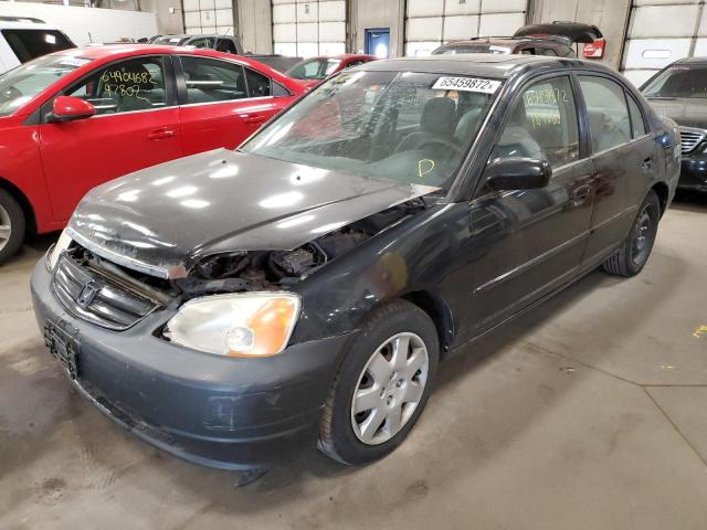 Photo 2 from auction – 2002 HONDA CIVIC EX with VIN 1HGES26862L067701