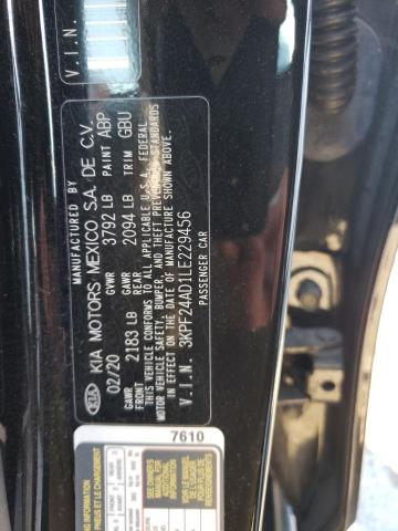Photo 10 from auction – 2020 KIA FORTE FE with VIN 3KPF24AD1LE229456