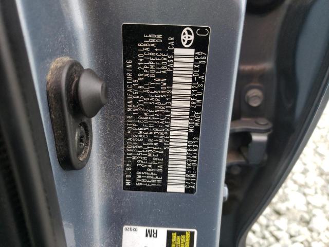 Photo 10 from auction – 2020 TOYOTA COROLLA LE with VIN 5YFEPRAE7LP031191
