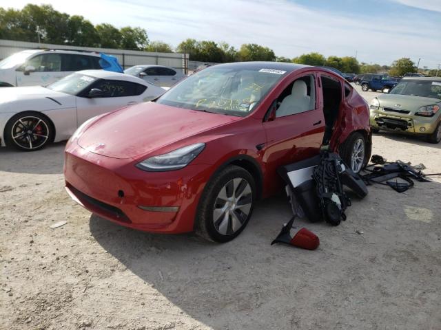 Photo 2 from auction – 2021 TESLA MODEL Y with VIN 5YJYGDEE9MF104942