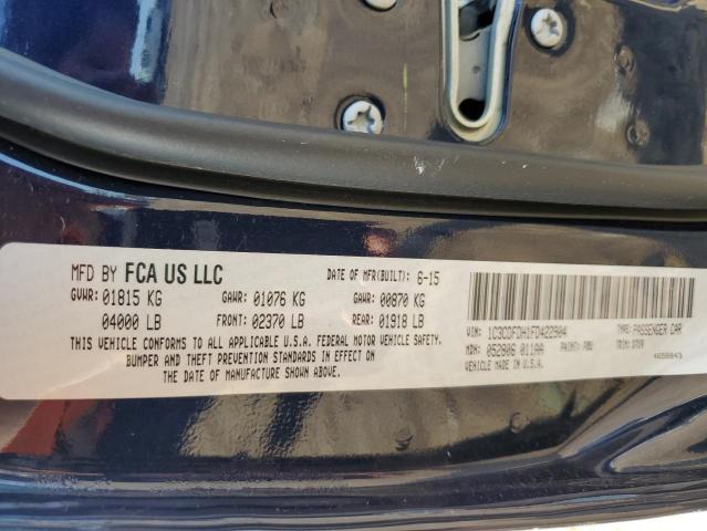 Photo 10 from auction – 2015 DODGE DART SE AE with VIN 1C3CDFDH1FD422904