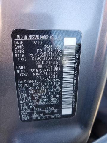 Photo 10 from auction – 2011 NISSAN JUKE S with VIN JN8AF5MR8BT002853