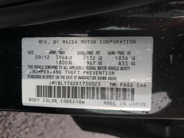 Photo 10 from auction – 2013 MAZDA 3 I with VIN JM1BL1TG2D1730023