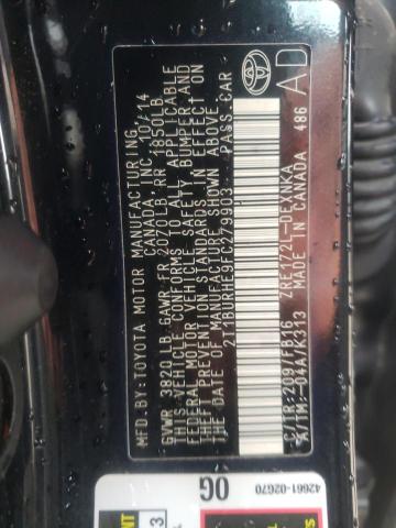 Photo 10 from auction – 2015 TOYOTA COROLLA L with VIN 2T1BURHE9FC279903