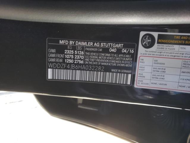 Photo 10 from auction – 2017 MERCEDES-BENZ E 300 with VIN WDDZF4JB6HA032282