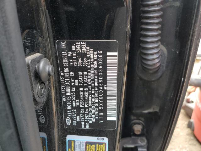Photo 10 from auction – 2013 KIA SORENTO EX with VIN 5XYKUDA68DG360866