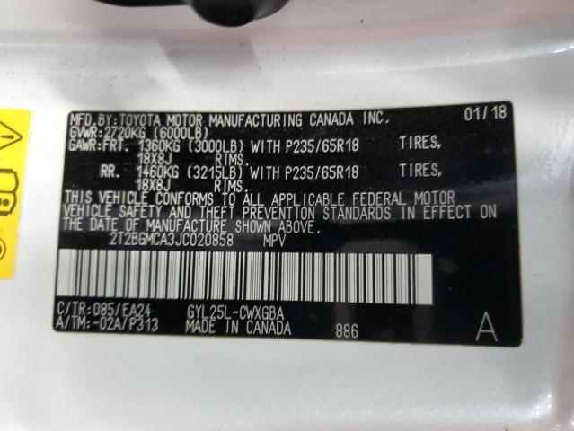 Photo 10 from auction – 2018 LEXUS RX 450H BA with VIN 2T2BGMCA3JC020858