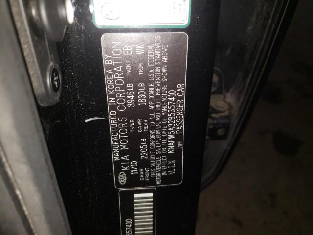 Photo 10 from auction – 2011 KIA FORTE SX with VIN KNAFW5A32B5357410