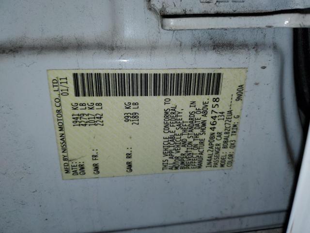 Photo 10 from auction – 2011 NISSAN ALTIMA BAS with VIN 1N4AL2AP0BN464758