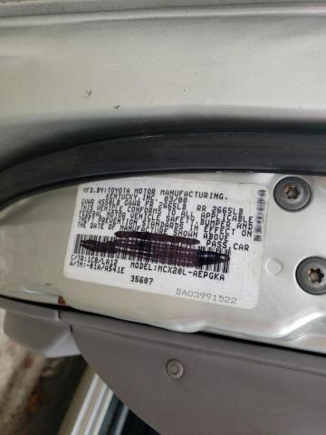 Photo 10 from auction – 2000 TOYOTA AVALON XL with VIN 4T1BF28B1YU037633