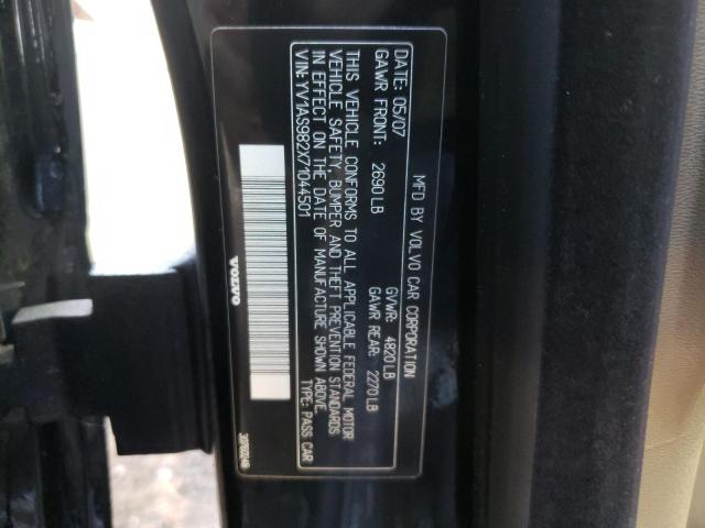 Photo 10 from auction – 2007 VOLVO S80 3.2 with VIN YV1AS982X71044501