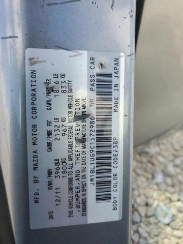 Photo 10 from auction – 2012 MAZDA 3 I with VIN JM1BL1UG9C1572986