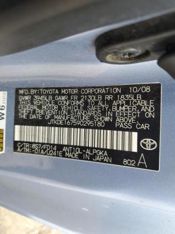 Photo 10 from auction – 2009 TOYOTA SCION TC with VIN JTKDE167590295180