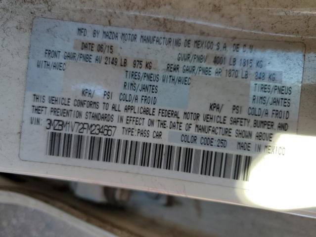Photo 10 from auction – 2015 MAZDA 3 TOURING with VIN 3MZBM1V72FM234667