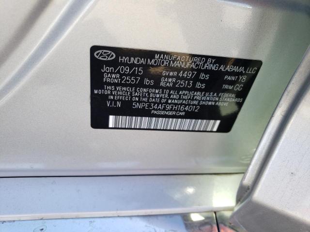 Photo 10 from auction – 2015 HYUNDAI SONATA SPO with VIN 5NPE34AF9FH164012