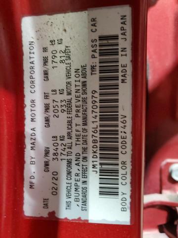 Photo 10 from auction – 2020 MAZDA CX-3 SPORT with VIN JM1DKDB76L1470979