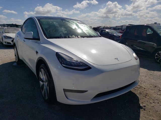 TESLA MODEL Y 2021 with VIN 5YJYGDEE8MF088006 - Photo from auction