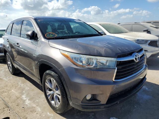 TOYOTA HIGHLANDER 2015 with VIN 5TDKKRFH3FS059392 - Photo from auction