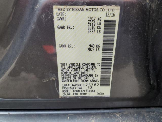 Photo 10 from auction – 2017 NISSAN ALTIMA 2.5 with VIN 1N4AL3AP6HC175782