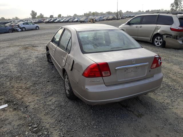 Photo 3 from auction – 2002 HONDA CIVIC LX with VIN 2HGES15592H500782
