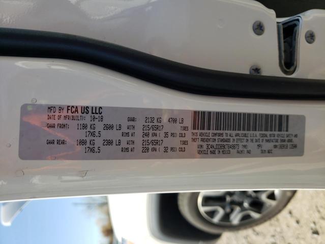 Photo 10 from auction – 2019 JEEP COMPASS TR with VIN 3C4NJDDB9KT649873