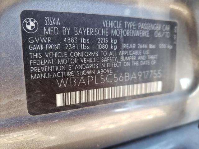 Photo 10 from auction – 2011 BMW 335 XI with VIN WBAPL5C56BA917755