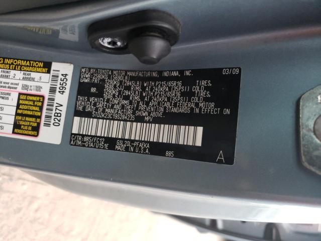 صورة رقم 10 من المزاد - 2009 TOYOTA SIENNA CE مع VIN 5TDZK23C19S284235