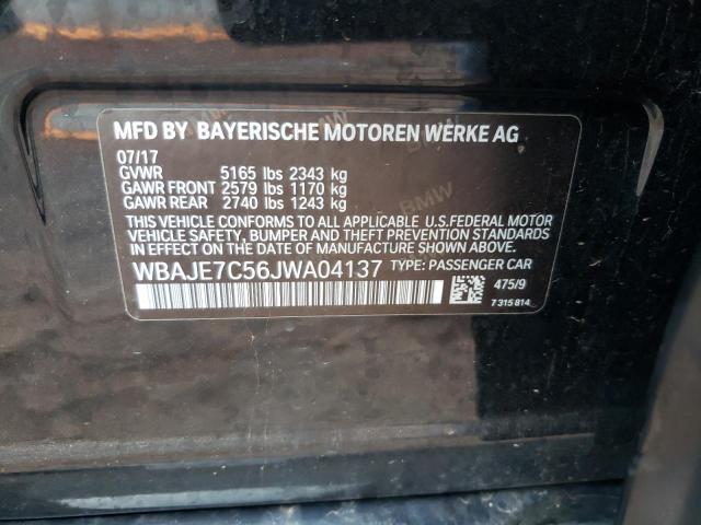 Photo 10 from auction – 2018 BMW 540 XI with VIN WBAJE7C56JWA04137