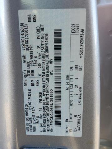Photo 10 from auction – 2014 FORD ESCAPE TIT with VIN 1FMCU0J96EUD91990