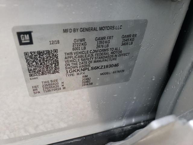 Photo 10 from auction – 2019 GMC ACADIA with VIN 1GKKNPLS6KZ193046