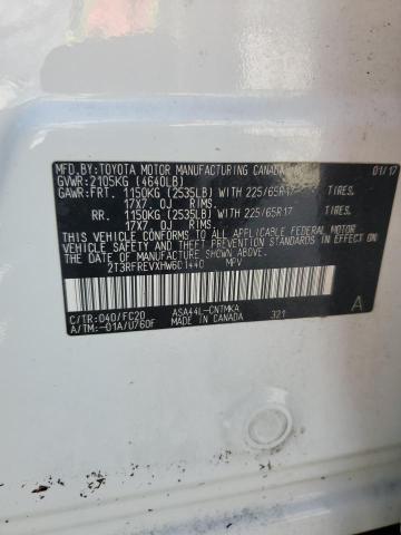 Photo 10 from auction – 2017 TOYOTA RAV4 XLE with VIN 2T3RFREVXHW601440