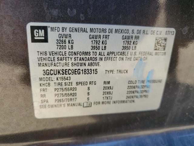Photo 10 from auction – 2014 CHEVROLET SILVERADO with VIN 3GCUKSEC9EG183315