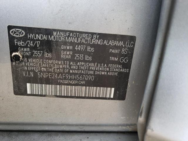 Photo 10 from auction – 2017 HYUNDAI SONATA SE with VIN 5NPE24AF9HH567090