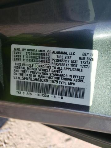 Photo 10 from auction – 2012 HONDA ODYSSEY EX with VIN 5FNRL5H63CB011679