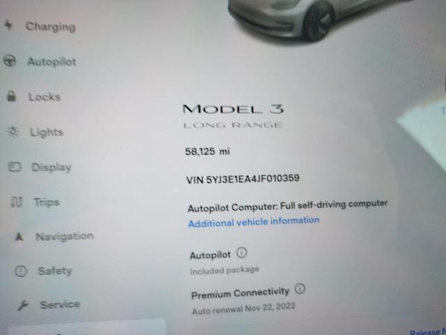 Photo 8 from auction – 2018 TESLA MODEL 3 with VIN 5YJ3E1EA4JF010359